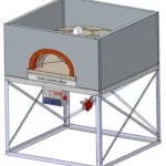 Four à pizza bois et gaz 1200L MIXTE pour les professionnels