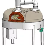 Rotierender Holzpizzaofen 950 RSP für Pizzabäcker