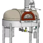 Rotierender Holz- und Gaspizzaofen mit Drehtellern 950RBG