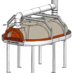 Holzbackofen mit großer Kapazität SUPER PRO 2100 für die Restaurants und Pizzerias