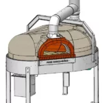 Rotierender Holzpizzaofen 1200 RSP für Pizzabäcker