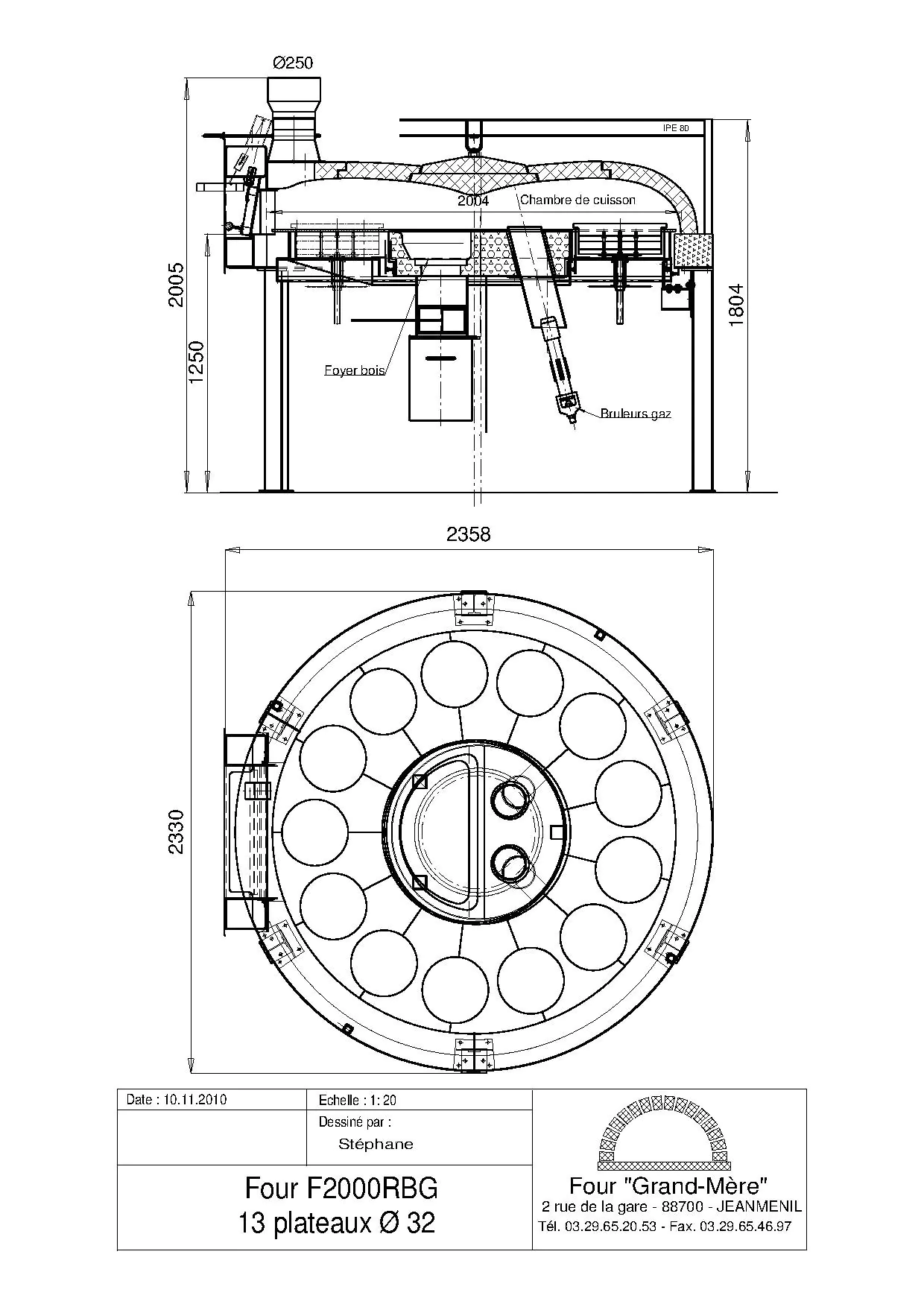 Four 2000RBG 13 Platx Ø 32 cm ou