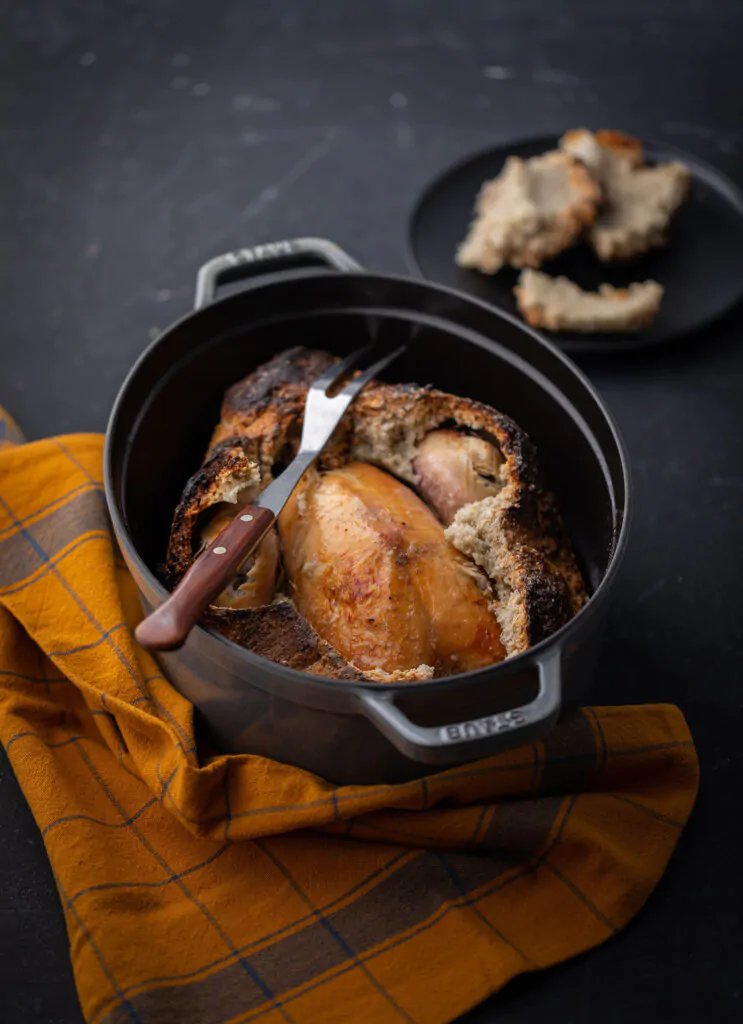 Recette chapon en croûte de sel Four Grand-Mère